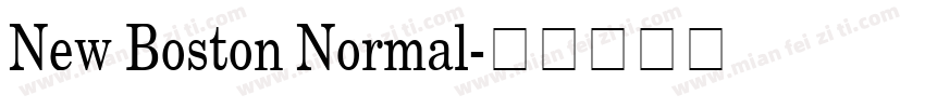 New Boston Normal字体转换